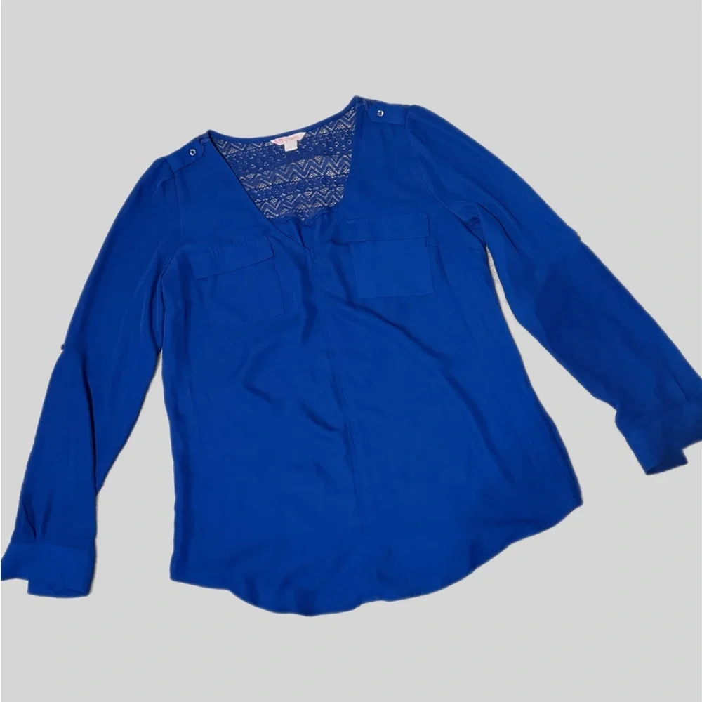 Candie's Vibrant Blue Blouse large